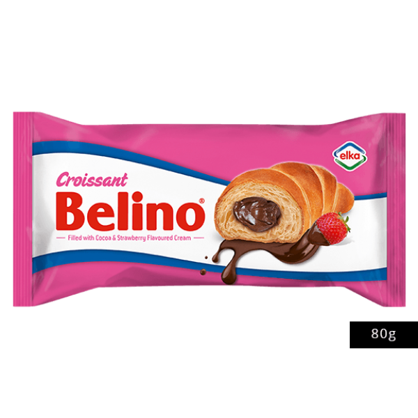 Κρουασάν σοκολάτας φράουλας belino 85gr
