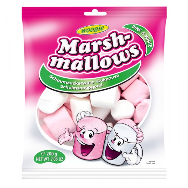 Marshmallows ροζ & λευκό 200g